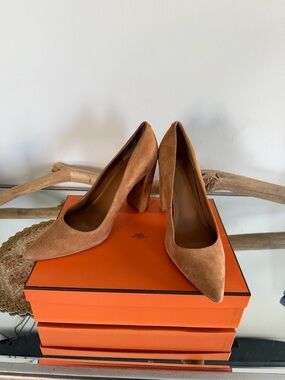 Marc Fisher ltd Women's Suede Pointed-Toe Pumps in Brown